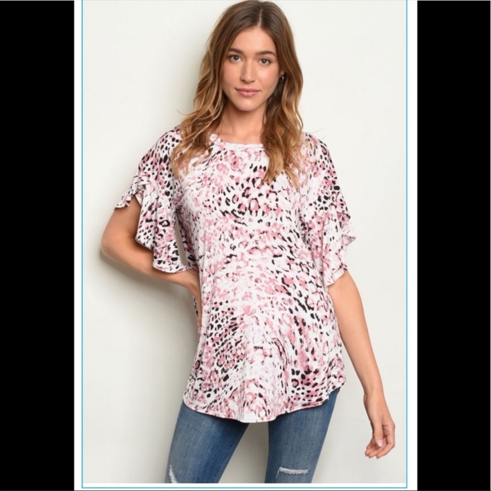 NWT Slinky Leopard Top - Picture 2 of 5